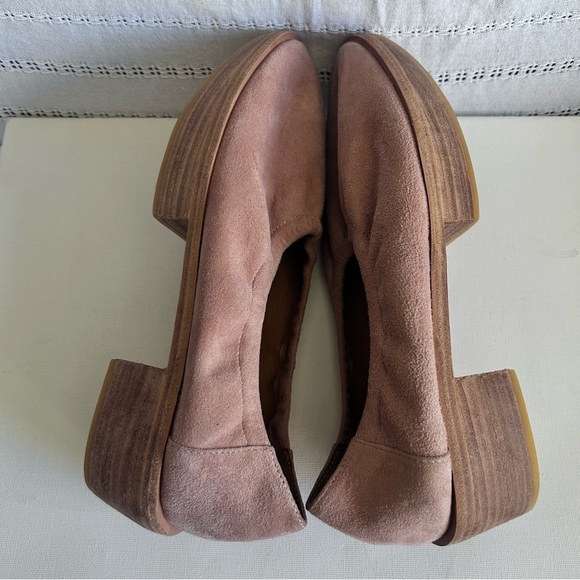 Beklina Aya Platform Fish Paste Slip On Suede Block Heel Women's Size 8 - Picture 10 of 16